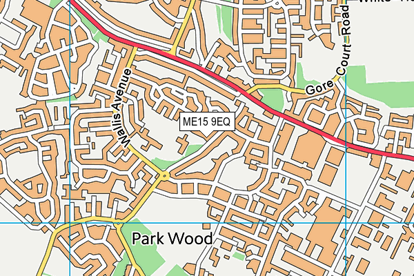 ME15 9EQ map - OS VectorMap District (Ordnance Survey)