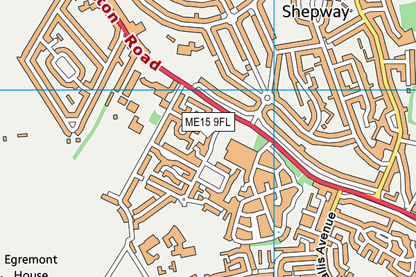 ME15 9FL map - OS VectorMap District (Ordnance Survey) ME15 9FL map - OS VectorMap District (Ordnance Survey)