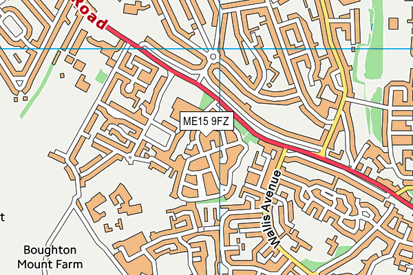 ME15 9FZ map - OS VectorMap District (Ordnance Survey)