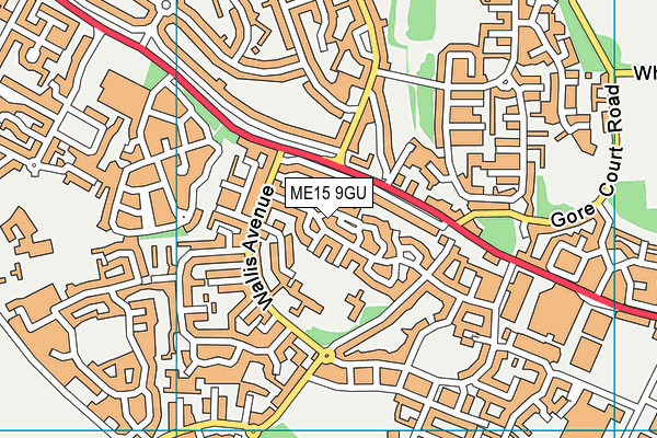 ME15 9GU map - OS VectorMap District (Ordnance Survey) ME15 9GU map - OS VectorMap District (Ordnance Survey)