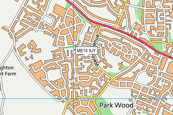 ME15 9JY map - OS VectorMap District (Ordnance Survey)