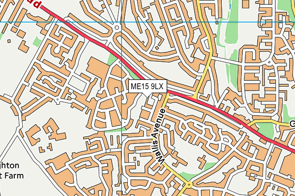 ME15 9LX map - OS VectorMap District (Ordnance Survey) ME15 9LX map - OS VectorMap District (Ordnance Survey)