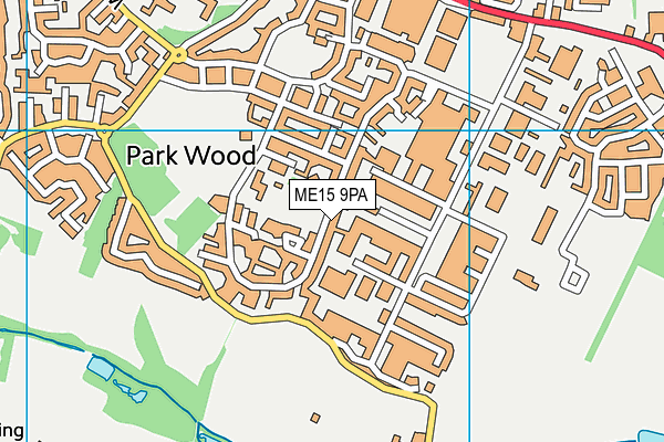 ME15 9PA map - OS VectorMap District (Ordnance Survey) ME15 9PA map - OS VectorMap District (Ordnance Survey)