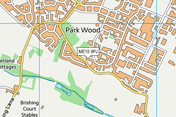 ME15 9PJ map - OS VectorMap District (Ordnance Survey)