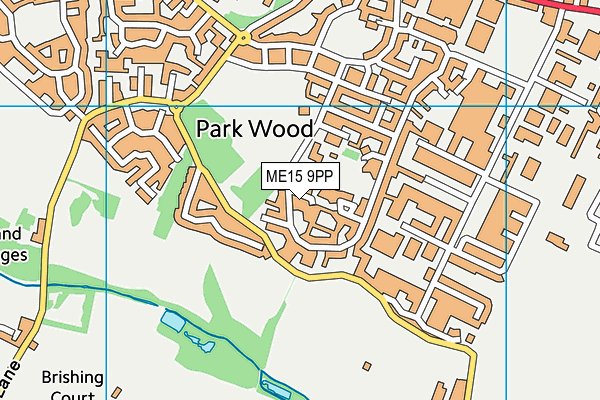 ME15 9PP map - OS VectorMap District (Ordnance Survey)
