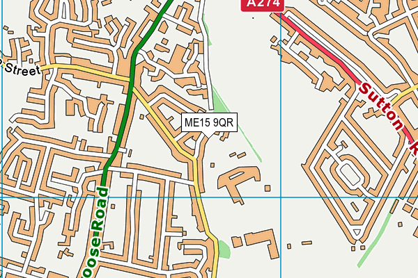 ME15 9QR map - OS VectorMap District (Ordnance Survey) ME15 9QR map - OS VectorMap District (Ordnance Survey)