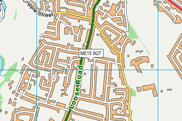 ME15 9QT map - OS VectorMap District (Ordnance Survey) ME15 9QT map - OS VectorMap District (Ordnance Survey)