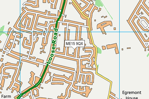 ME15 9QX map - OS VectorMap District (Ordnance Survey)