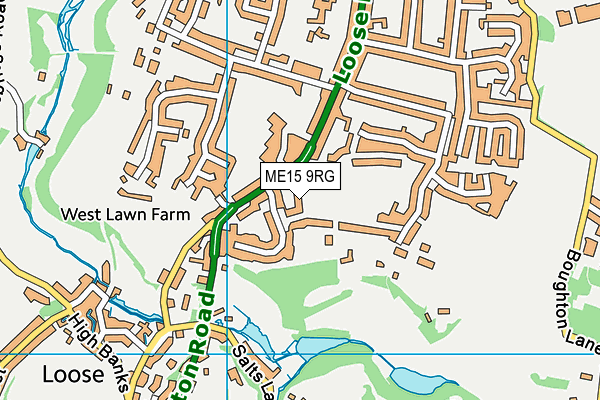 ME15 9RG map - OS VectorMap District (Ordnance Survey) ME15 9RG map - OS VectorMap District (Ordnance Survey)