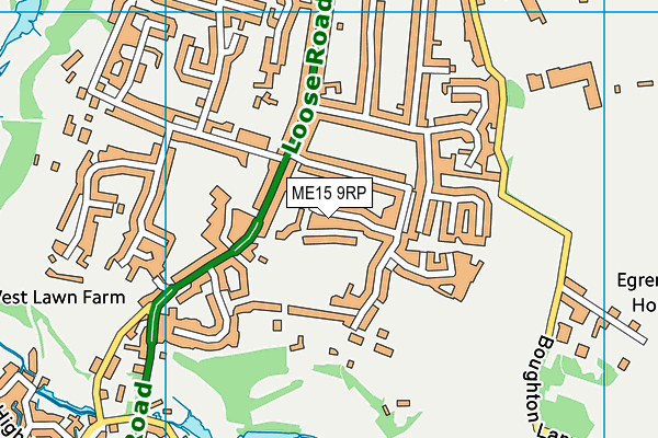 ME15 9RP map - OS VectorMap District (Ordnance Survey) ME15 9RP map - OS VectorMap District (Ordnance Survey)