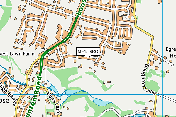 ME15 9RQ map - OS VectorMap District (Ordnance Survey) ME15 9RQ map - OS VectorMap District (Ordnance Survey)
