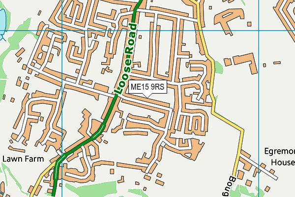 ME15 9RS map - OS VectorMap District (Ordnance Survey) ME15 9RS map - OS VectorMap District (Ordnance Survey)