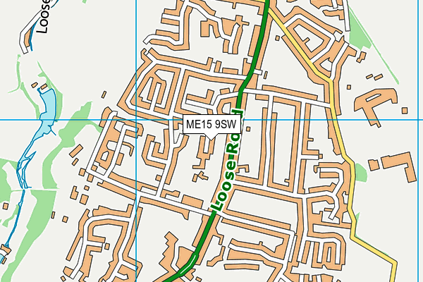 ME15 9SW map - OS VectorMap District (Ordnance Survey) ME15 9SW map - OS VectorMap District (Ordnance Survey)