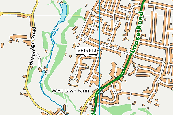 ME15 9TJ map - OS VectorMap District (Ordnance Survey) ME15 9TJ map - OS VectorMap District (Ordnance Survey)