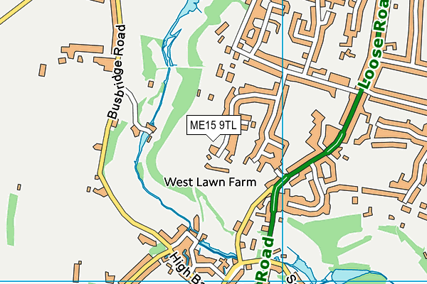 ME15 9TL map - OS VectorMap District (Ordnance Survey) ME15 9TL map - OS VectorMap District (Ordnance Survey)