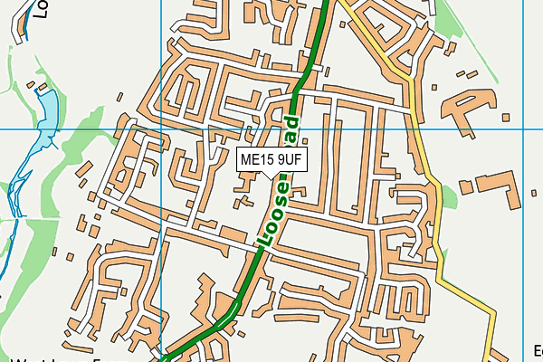 ME15 9UF map - OS VectorMap District (Ordnance Survey) ME15 9UF map - OS VectorMap District (Ordnance Survey)