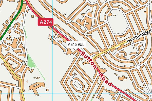 ME15 9UL map - OS VectorMap District (Ordnance Survey) ME15 9UL map - OS VectorMap District (Ordnance Survey)