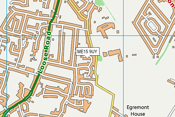 ME15 9UY map - OS VectorMap District (Ordnance Survey) ME15 9UY map - OS VectorMap District (Ordnance Survey)