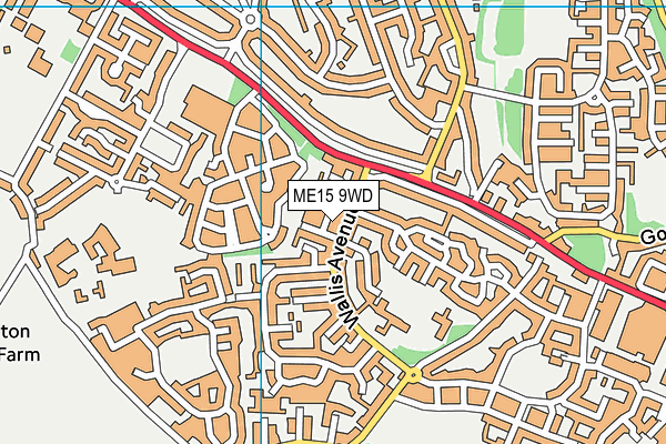 ME15 9WD map - OS VectorMap District (Ordnance Survey) ME15 9WD map - OS VectorMap District (Ordnance Survey)
