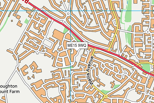 ME15 9WQ map - OS VectorMap District (Ordnance Survey) ME15 9WQ map - OS VectorMap District (Ordnance Survey)