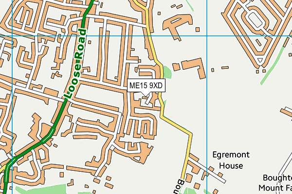 ME15 9XD map - OS VectorMap District (Ordnance Survey) ME15 9XD map - OS VectorMap District (Ordnance Survey)