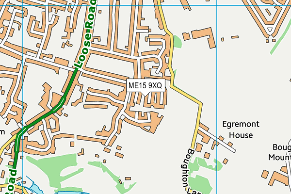 ME15 9XQ map - OS VectorMap District (Ordnance Survey)