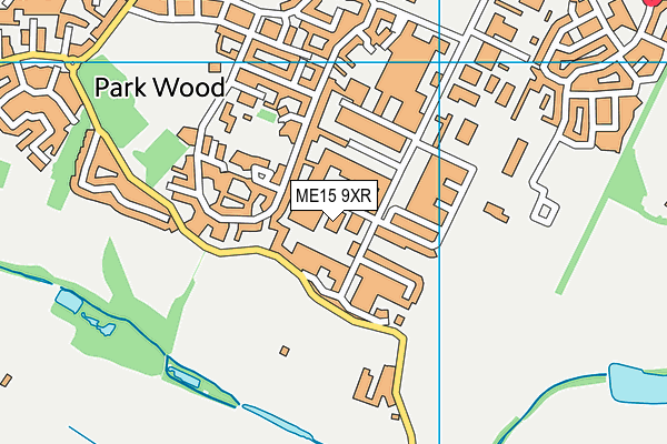 ME15 9XR map - OS VectorMap District (Ordnance Survey) ME15 9XR map - OS VectorMap District (Ordnance Survey)