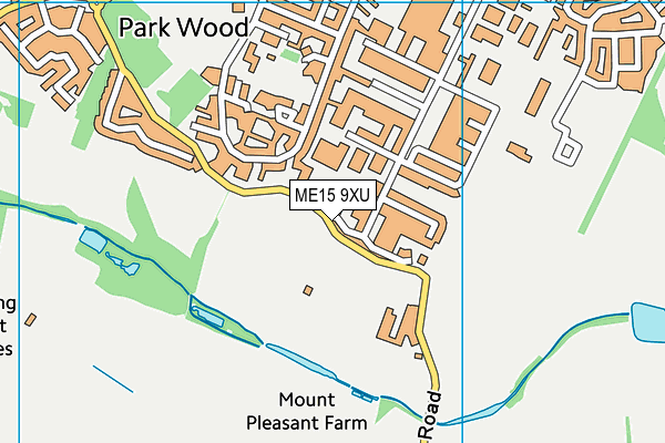 ME15 9XU map - OS VectorMap District (Ordnance Survey)