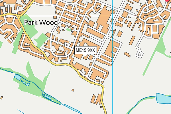 ME15 9XX map - OS VectorMap District (Ordnance Survey)