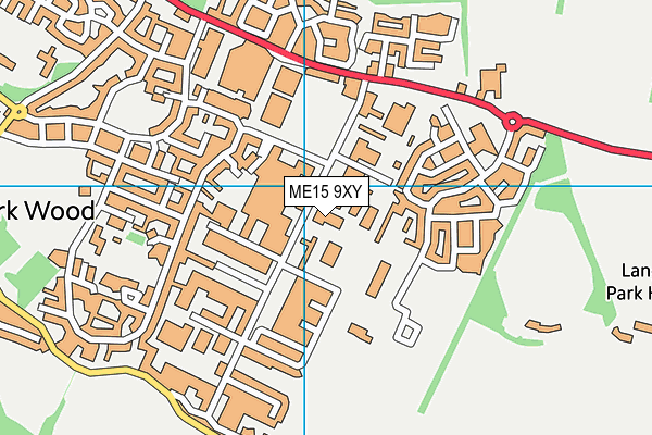 ME15 9XY map - OS VectorMap District (Ordnance Survey) ME15 9XY map - OS VectorMap District (Ordnance Survey)