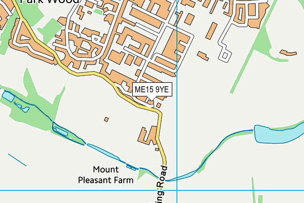 ME15 9YE map - OS VectorMap District (Ordnance Survey) ME15 9YE map - OS VectorMap District (Ordnance Survey)