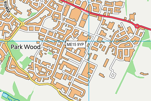 ME15 9YP map - OS VectorMap District (Ordnance Survey) ME15 9YP map - OS VectorMap District (Ordnance Survey)