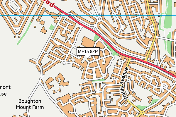 ME15 9ZP map - OS VectorMap District (Ordnance Survey) ME15 9ZP map - OS VectorMap District (Ordnance Survey)