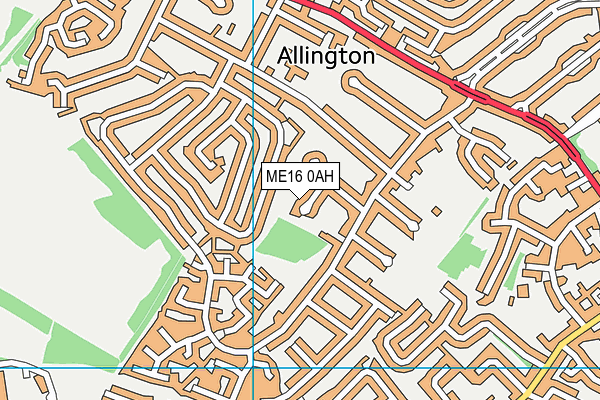 ME16 0AH map - OS VectorMap District (Ordnance Survey) ME16 0AH map - OS VectorMap District (Ordnance Survey)