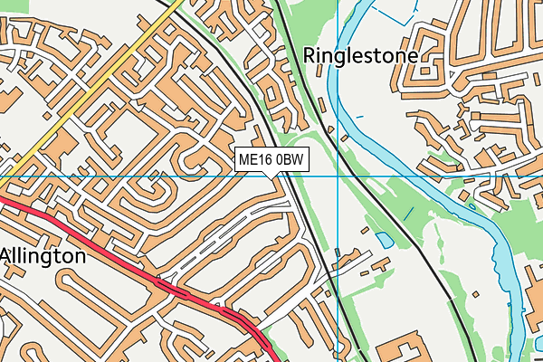 ME16 0BW map - OS VectorMap District (Ordnance Survey) ME16 0BW map - OS VectorMap District (Ordnance Survey)