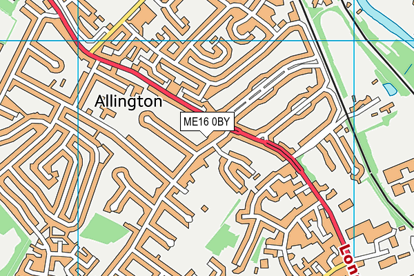 ME16 0BY map - OS VectorMap District (Ordnance Survey) ME16 0BY map - OS VectorMap District (Ordnance Survey)