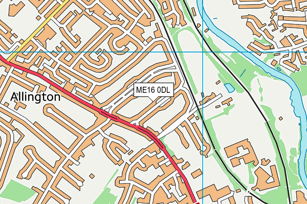 ME16 0DL map - OS VectorMap District (Ordnance Survey) ME16 0DL map - OS VectorMap District (Ordnance Survey)