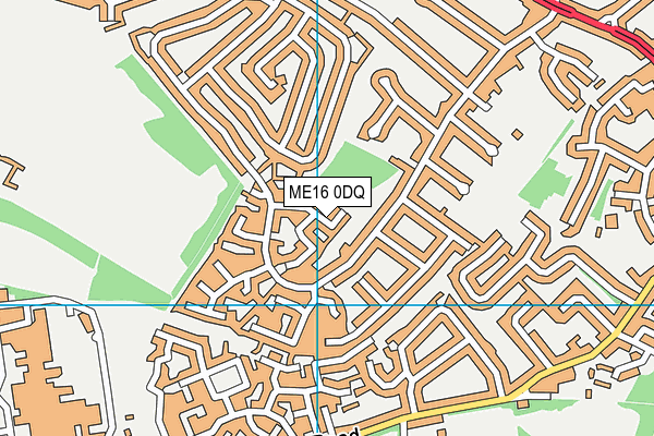 ME16 0DQ map - OS VectorMap District (Ordnance Survey) ME16 0DQ map - OS VectorMap District (Ordnance Survey)