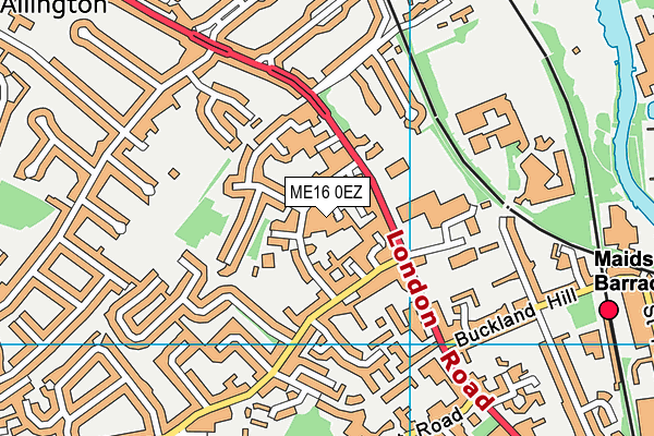 ME16 0EZ map - OS VectorMap District (Ordnance Survey) ME16 0EZ map - OS VectorMap District (Ordnance Survey)