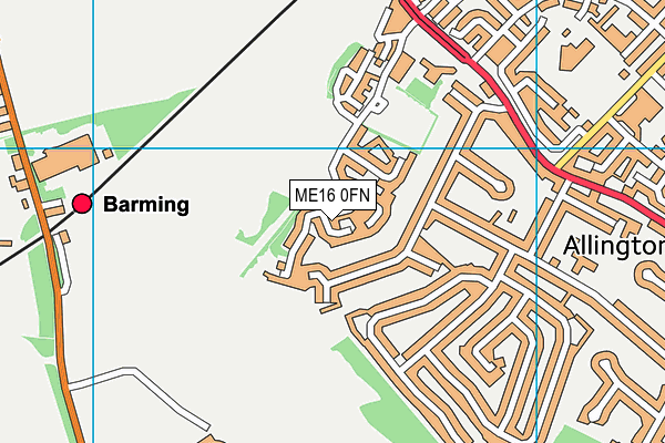 ME16 0FN map - OS VectorMap District (Ordnance Survey) ME16 0FN map - OS VectorMap District (Ordnance Survey)