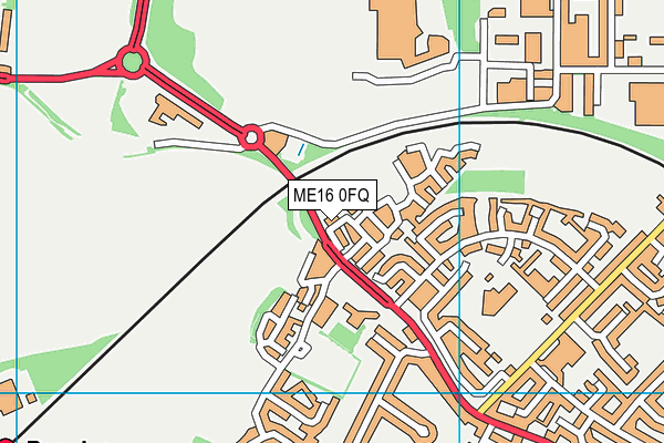 ME16 0FQ map - OS VectorMap District (Ordnance Survey) ME16 0FQ map - OS VectorMap District (Ordnance Survey)