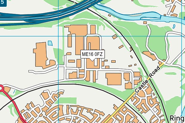 ME16 0FZ map - OS VectorMap District (Ordnance Survey) ME16 0FZ map - OS VectorMap District (Ordnance Survey)