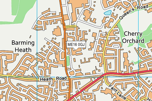 ME16 0GJ map - OS VectorMap District (Ordnance Survey)