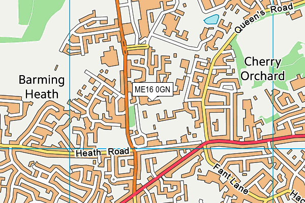 ME16 0GN map - OS VectorMap District (Ordnance Survey) ME16 0GN map - OS VectorMap District (Ordnance Survey)
