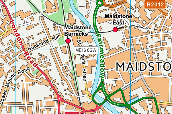 ME16 0GW map - OS VectorMap District (Ordnance Survey) ME16 0GW map - OS VectorMap District (Ordnance Survey)