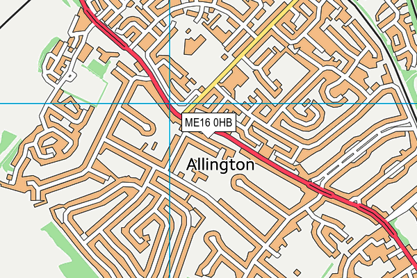 ME16 0HB map - OS VectorMap District (Ordnance Survey) ME16 0HB map - OS VectorMap District (Ordnance Survey)