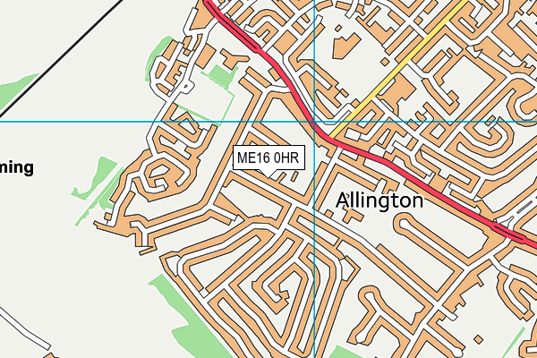 ME16 0HR map - OS VectorMap District (Ordnance Survey) ME16 0HR map - OS VectorMap District (Ordnance Survey)