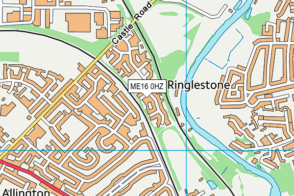 ME16 0HZ map - OS VectorMap District (Ordnance Survey) ME16 0HZ map - OS VectorMap District (Ordnance Survey)