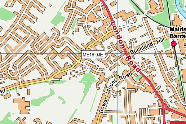 ME16 0JE map - OS VectorMap District (Ordnance Survey)