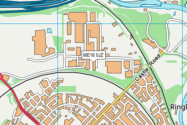 ME16 0JZ map - OS VectorMap District (Ordnance Survey) ME16 0JZ map - OS VectorMap District (Ordnance Survey)
